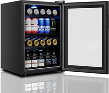 Yeego 62L Beverage Refrigerator Cooler 85 Cans Mini Cooler Fridge Home/Bar