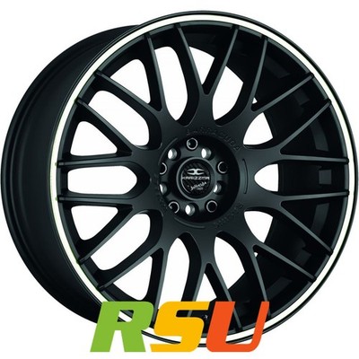 Barracuda Karizzma mattblack PureSports / Color Trim weiss 8x18'' ET40 LK5 105...
