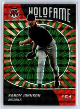 Randy Johnson 2022 Panini Mosaic - #HF-3 Green Holofame Mosaic AZ Diamondbacks