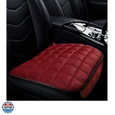 Car Seat Cushion, Soft Plush Vehicle Driver Seat Pad with Storage Pocket, Non...