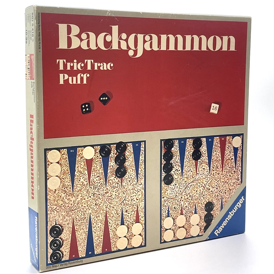 Ravensburger Backgammon | Tric Trac Puff | Vintage Brettspiel | vollständig OVP - Bild 3 von 4