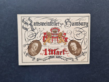 548.1 Notgeldschein Ratsweinkeller Robert Hahn Hamburg 50 Pfg 1921