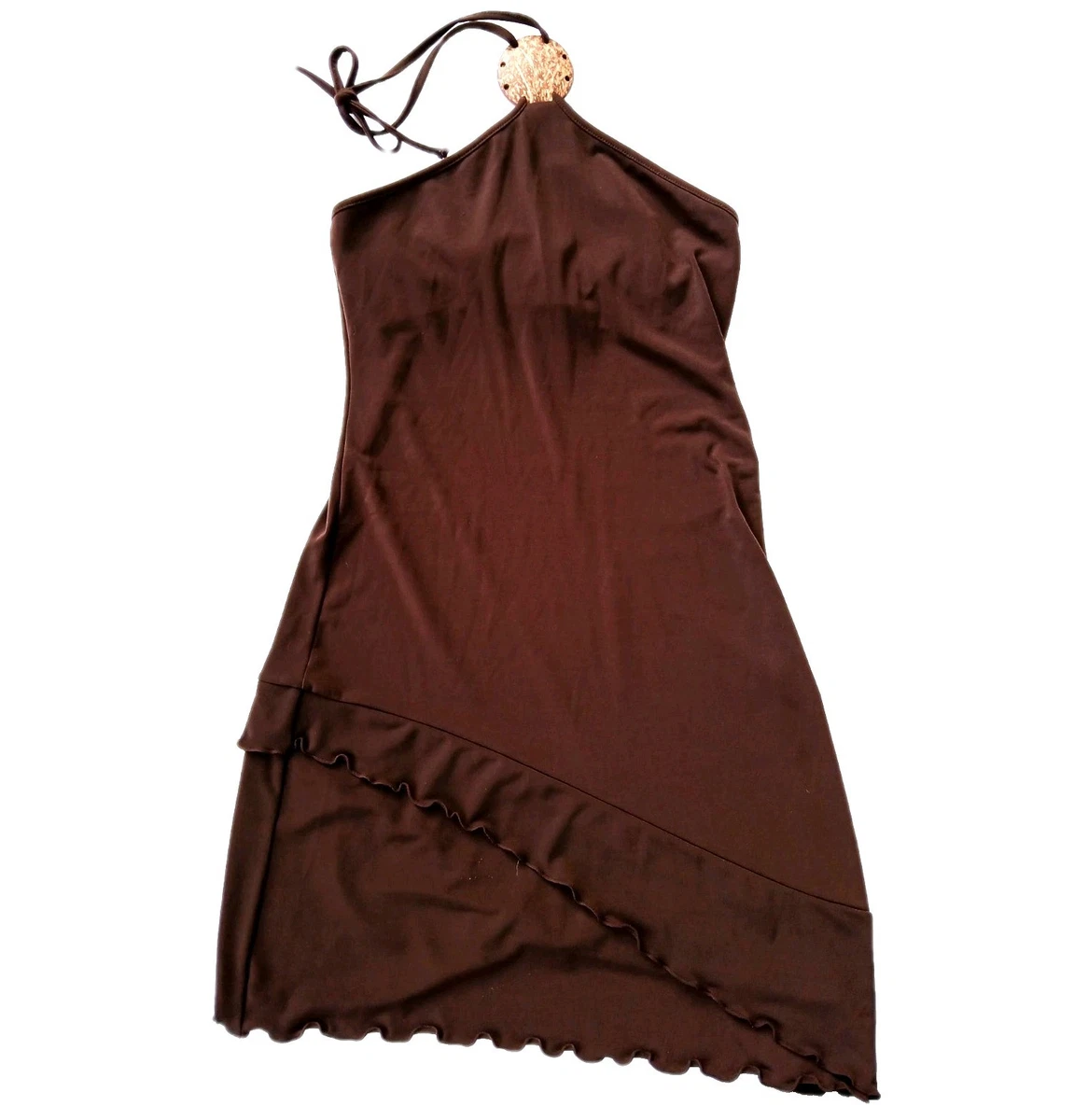 modest halter dress Beyond Yoga SoftWash Linen Halter Dress main image 1