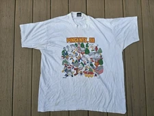 90s Vintage SCREEN STARS Graphic Singlestitch T-Shirt Sz 2XL Pinckney Michigan 