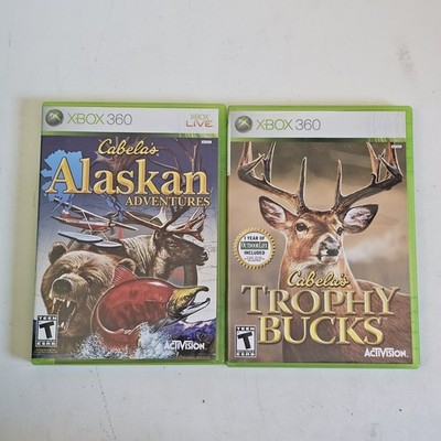 Cabela's Alaskan Adventures & Trophy Bucks Bundle, Xbox 360, Complete, Tested