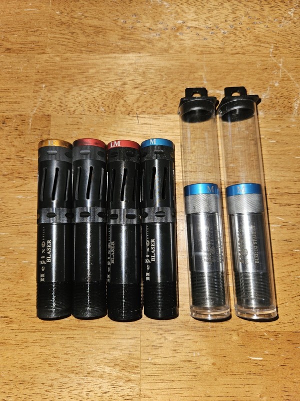 Blaser Chokes - 4 Briley Helix Chokes and 2 Spectrum Chokes