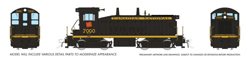 Rapido Trains 027571 HO CN EMD SW9 Diesellok DC/DCC/Sound #7004 | Zustand: New