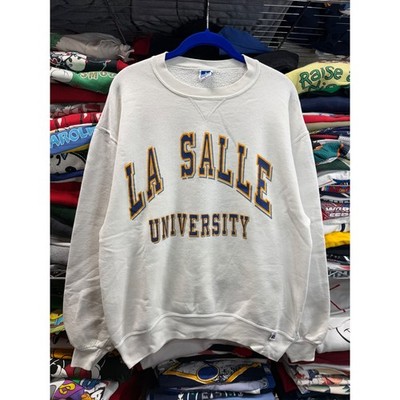 Vintage Russell Athletic La Salle University Sweatshirt Mens Large White 90s USA