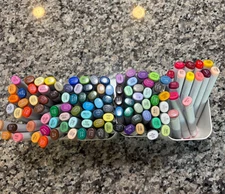Used Copic Sketch Marker set lot of 107 - $2 PER MARKER