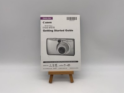 Canon IXUS 970 IS Getting started Guide Bedienungsanleitung Englisch