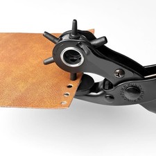 Leather Hole Punch,Belt Hole Puncher for Leather, Revolving Punch Plier Kit f...