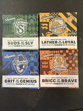 LOT OF 4 Dr. Squatch Harry Potter Soap Hufflepuff/Slytherin/Ravenclaw/Gryffindor