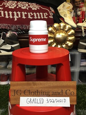 Supreme Thermos Stainless King Food Jar and Spoon White | eBay