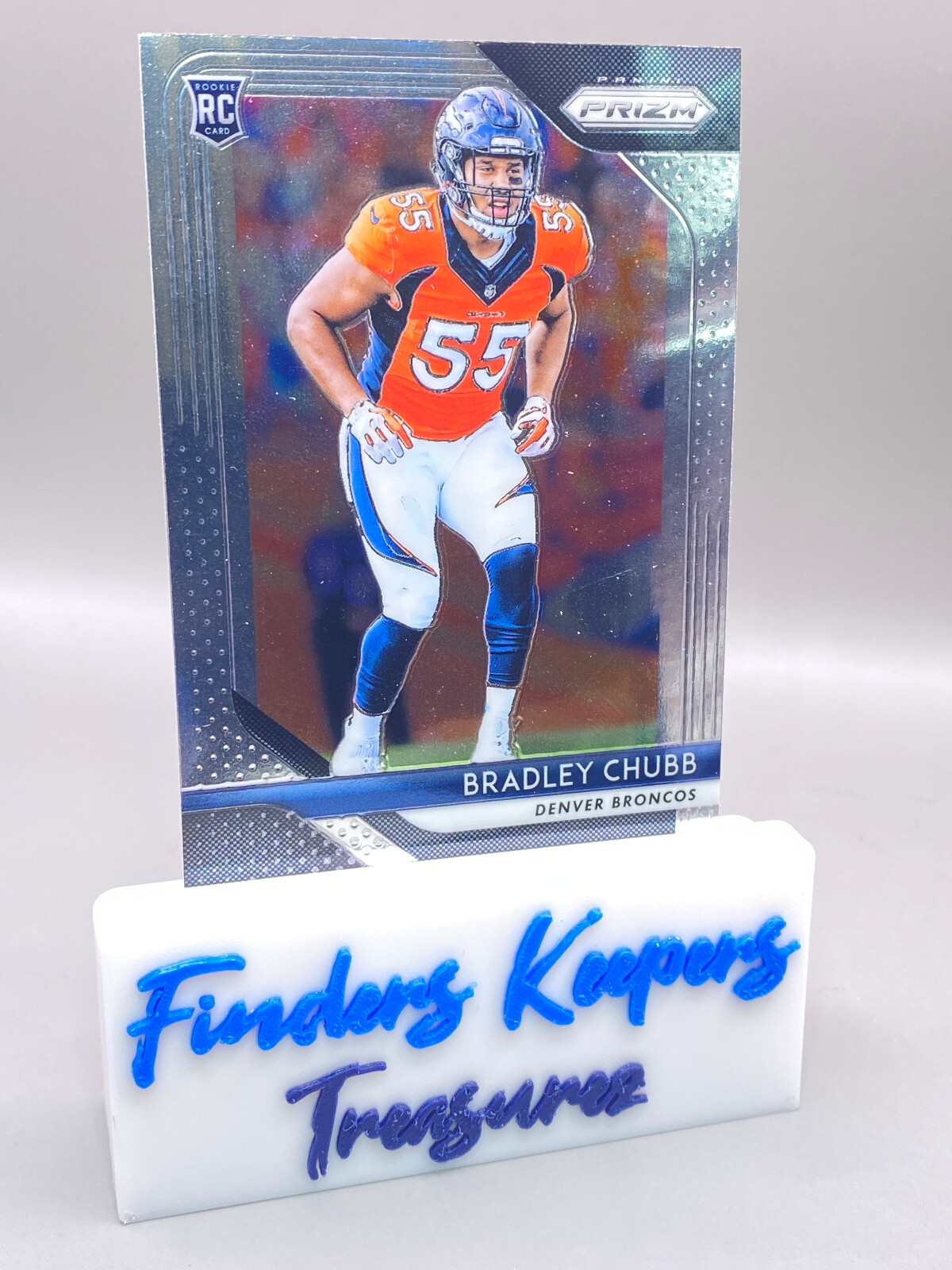 2018 BRADLEY CHUBB PANINI PRIZM FOOTBALL RC #204      DENVER BRONCOS