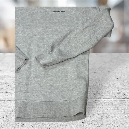 TRUE x JACK JONES True Quill Sweatshirt Gray Black Gym Trainers Mens Size Large - Picture 3 of 10