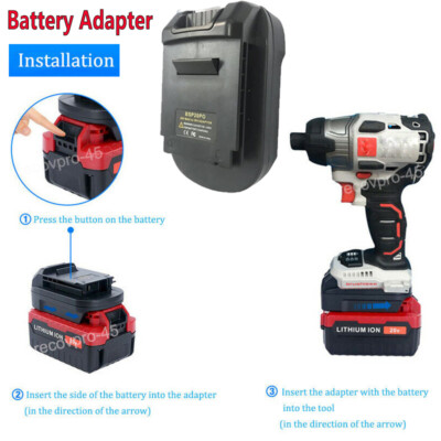 Battery Adapter  For Porter Cable 20V Li-Ion Battery Convert To 18V Power Tool