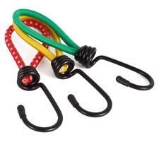 3Pcs Mini Bungee Cords with Hooks Elastic Straps Bungee Cords  for Camping Tent