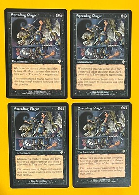 MTG SPREADING PLAGUE (x4) Invasion (OldManMTG 009-734) | eBay