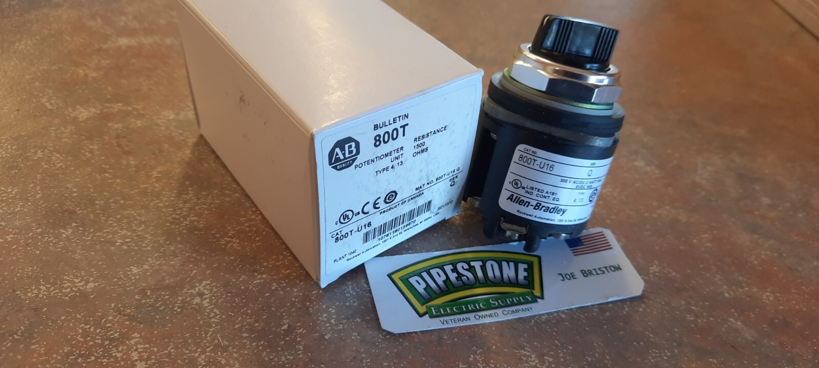 800T-U16 Ser/Q Potentiometer Unit Type 4 & 13 1500 Ohms **Kentucky Stock**