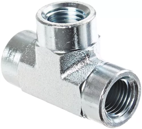 Eaton Aeroquip 2090-4-4S Steel Pipe Fitting, Tee, 1/4" NPT Female