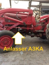 Anlasser Getriebeanlasser Starter Traktor Schlepper A 3 K A Güldner Burgund A3KA