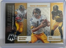 2020 Mosaic Football #FF14 Bettis/Bradshaw/ JuJu Flea Flicker &171 Bradshaw Base