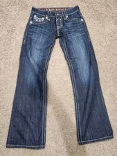 Rock Revival Navy Dark Blue Jeans George Straight 30 RRJ8620-SSTR