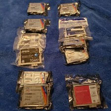 11 Epson 48 Ink T048 T0481-T0486 R200/220/300/320 RX500/600/620, SOME GENUINE