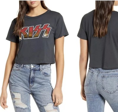 Kiss Vintage Black Bloody Gold Logo 