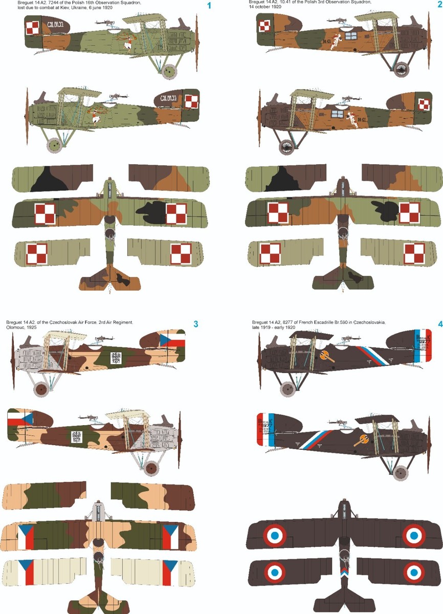 FLY 1/48 48039 Breguet 14 A2 International service plastic kit