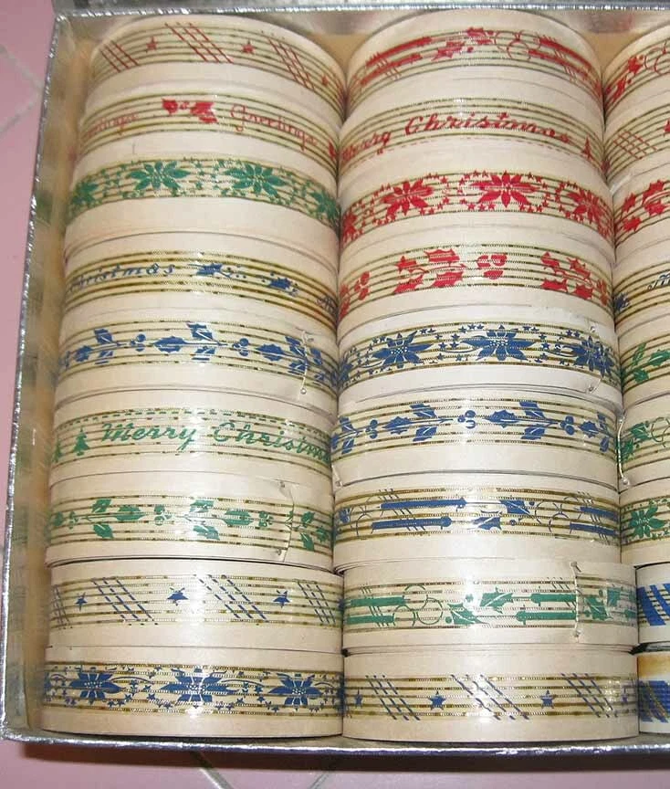 35 Rolls Art Deco Cellophane Ribbon Christmas Store Display Box Gift Dressings  - Image 4 of 4