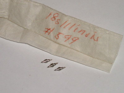 PIECE HORLOGERIE 1 AXE DE BALANCIER POUR MONTRE ILLINOIS 12s