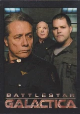 2009 BATTLESTAR GALACTICA 4 ADAMA TYROL & TIGH SHELTER POSTER S10 CARD 157/375