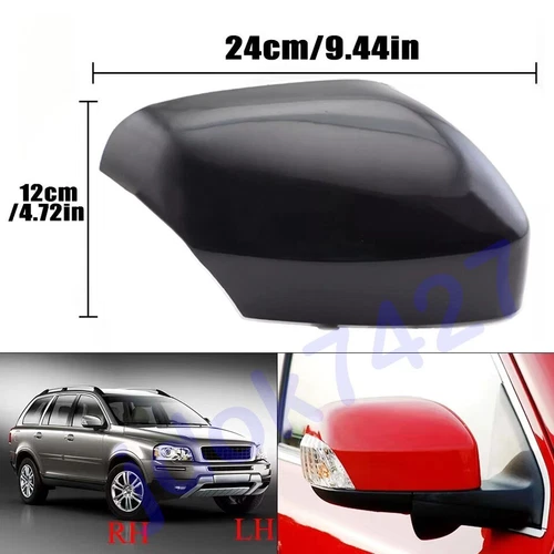 Right Exterior Door Side Primed Rear View Mirror Cover For VOLVO XC90 XC70 V70