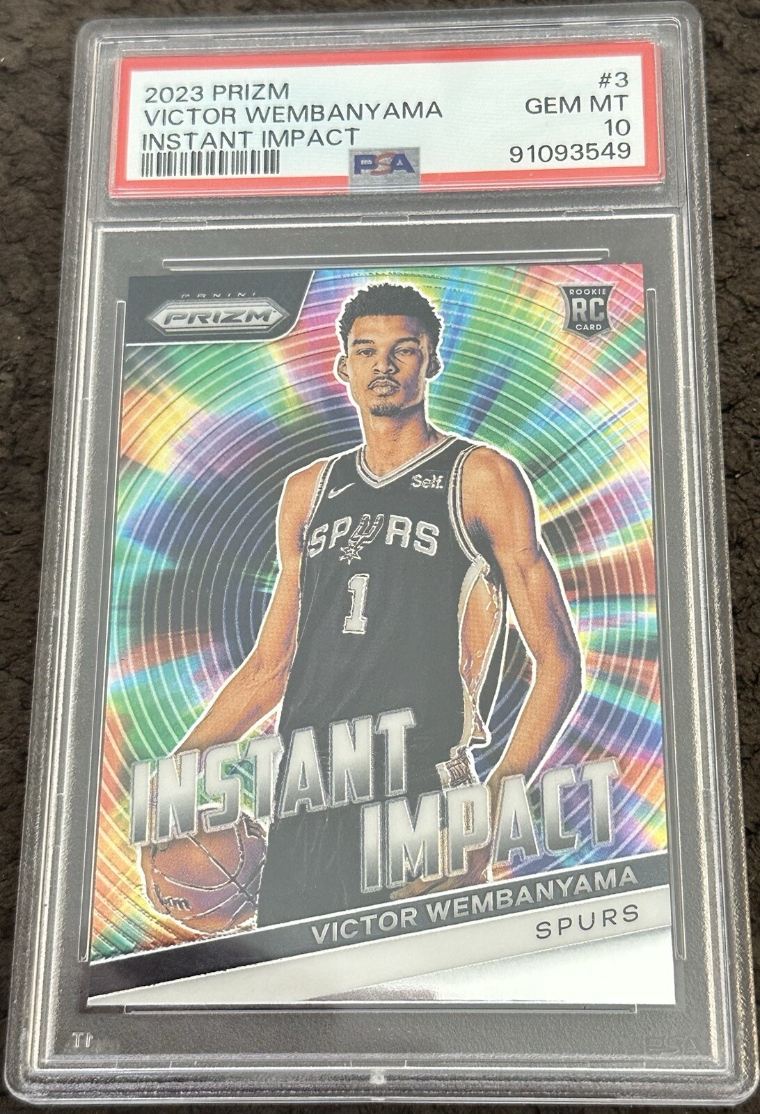 2023 Prizm Victor Wembanyama Instant Impact PSA 10