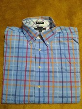 Tommy Hilfiger 80  s 2 Ply Fabric Men's Size XL Button Down Colorful Long Sleeve