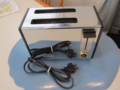 Vintage General Electric Toaster 2-Slice Model AITI42 Chrome 1000 W Tested