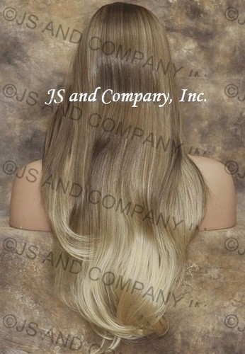 EXTRA LONG Straight Striking Light Blonde mix Full Wig WAMA 12-24B-613 - Picture 4 of 5
