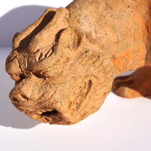 Han Dynasty Pottery Sculpture of a Winged Lion Mythical Beast TL Tested - Picture 3 of 13