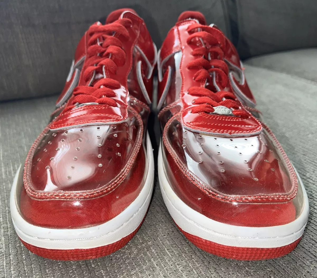 Red Nike Air Force 1 Shoes