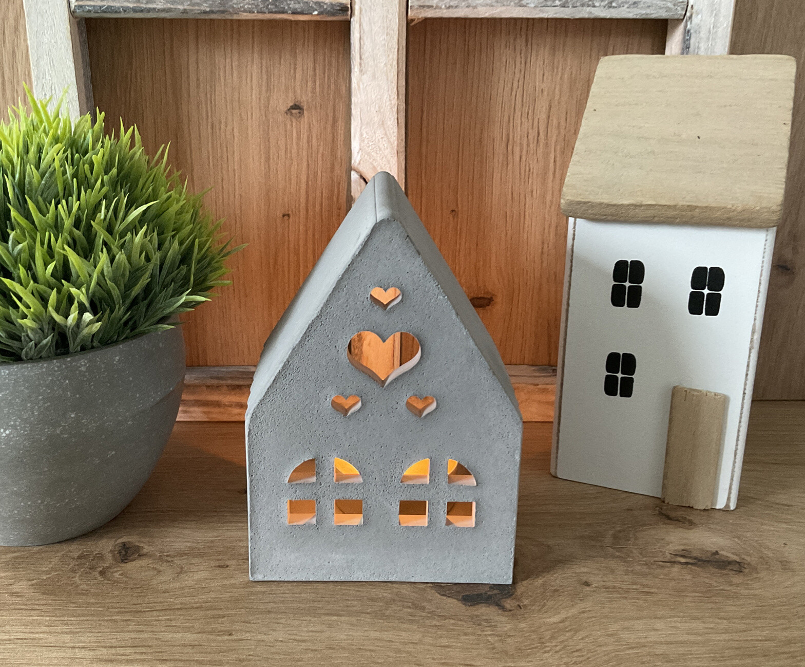 Logbuch-Verlag Teelichthaus Herbst - Hexenhaus Mit Kürbis & Kamin, 18 Cm, Märchenhafte Herbstdeko