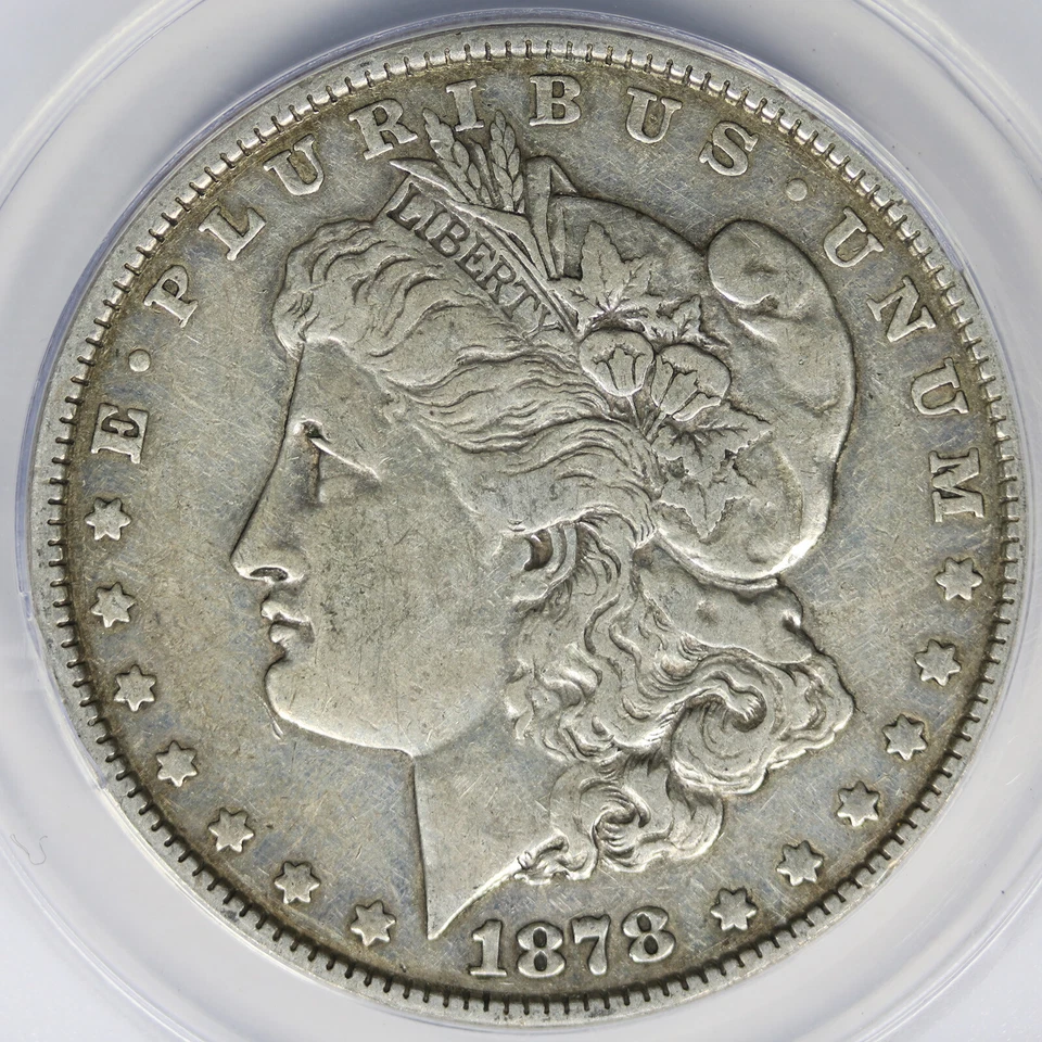 1878 7TF $1 Morgan Dollar ANACS VF25 Details Polished - Image 3 of 4