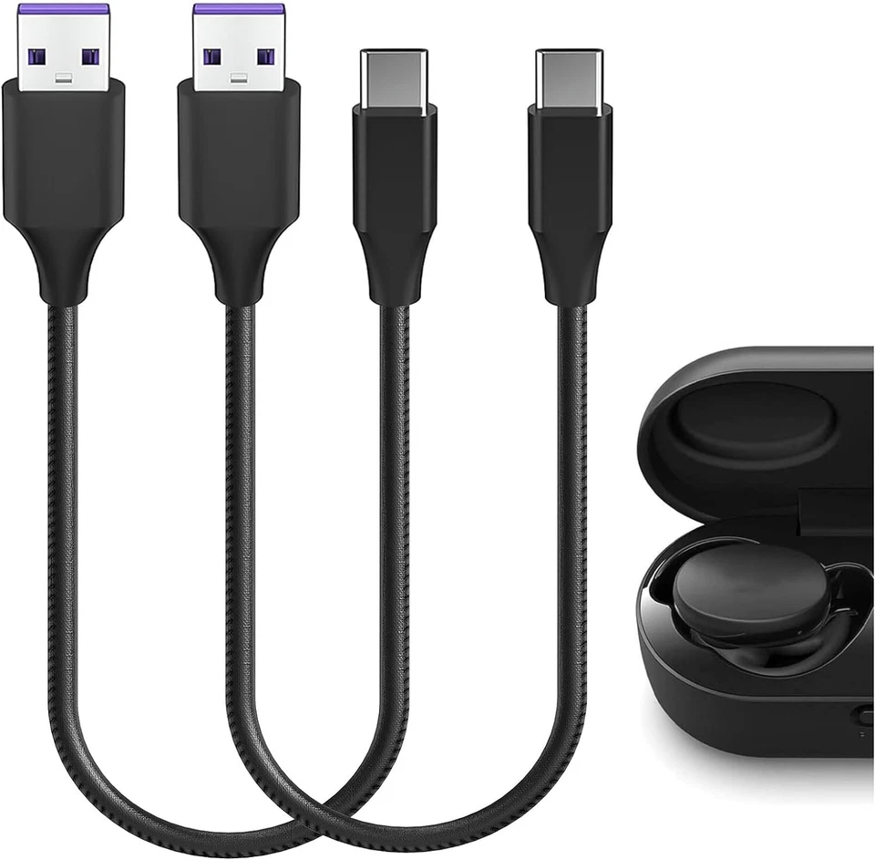 3X USB to USB-C Charger Cable 1Ft for Earbuds Speakers Microphones Earphones NEW - Image 3 of 4
