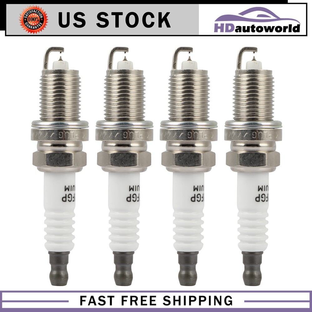 For 1996-2000 Honda Civic 1.6L L4 4pc Iridium  Platinum Spark Plugs ZFR4F11