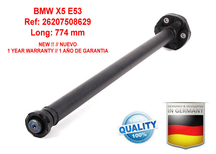 Arbre de transmission BMW X5 E53 avant 26207508629 cardan de transmission neuf
