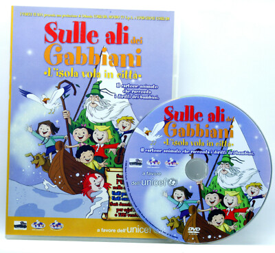 SULLE ALI DEI GABBIANI L'ISOLA VOLA IN CITTA' ANIMAZIONE DVD EDIZIONE ITA 78470