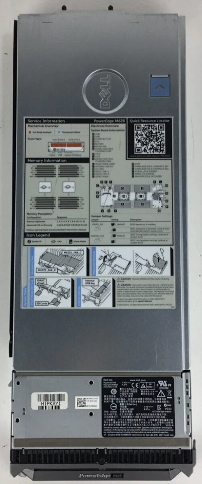 Dell PowerEdge M620 Blade Server 64GB Ram 0F9HJC Intel Xeon E5-2609 2.40GHz - Image 2 of 4