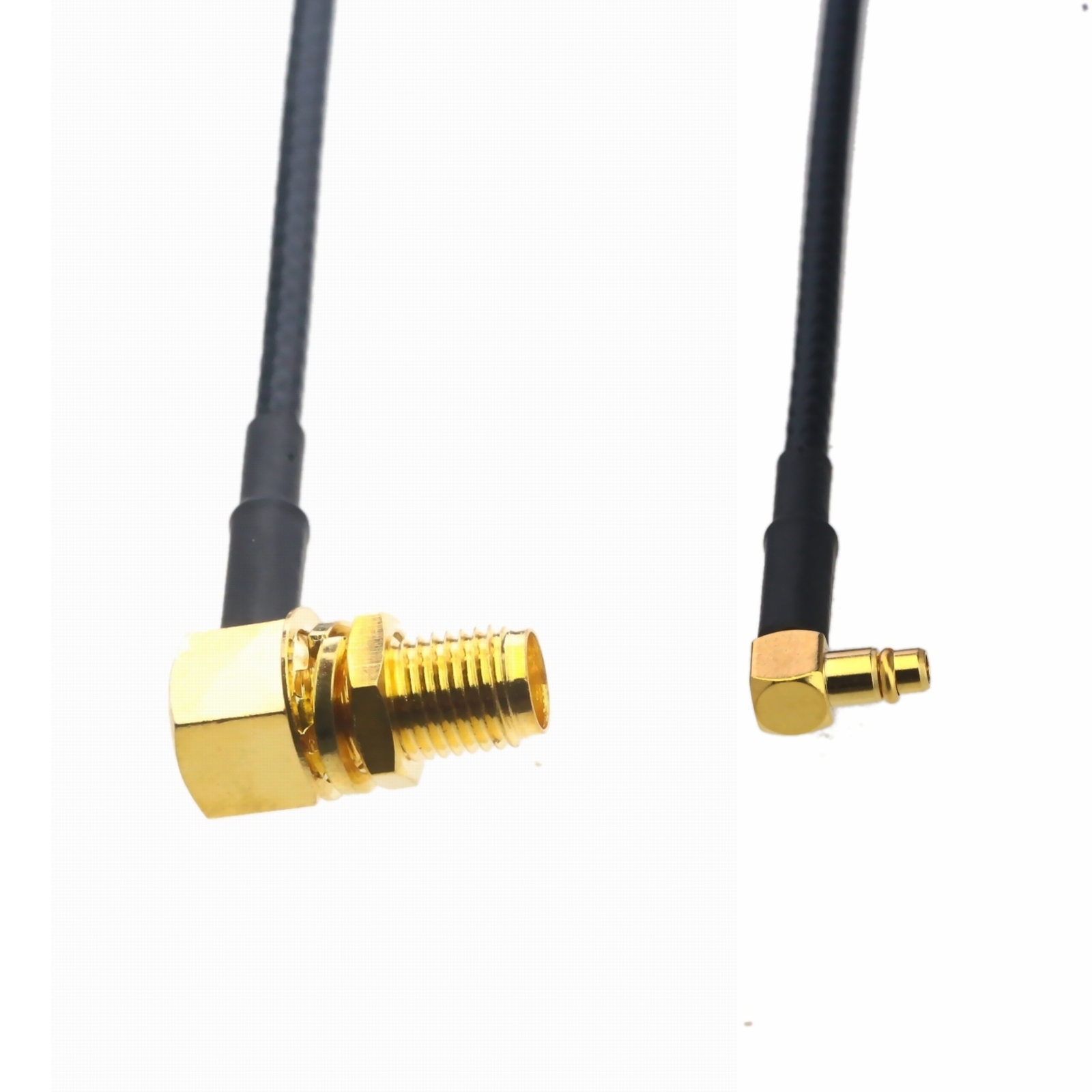RF Cable MMCX male Lengthen to SMA Female nut bulkhead RG316 6