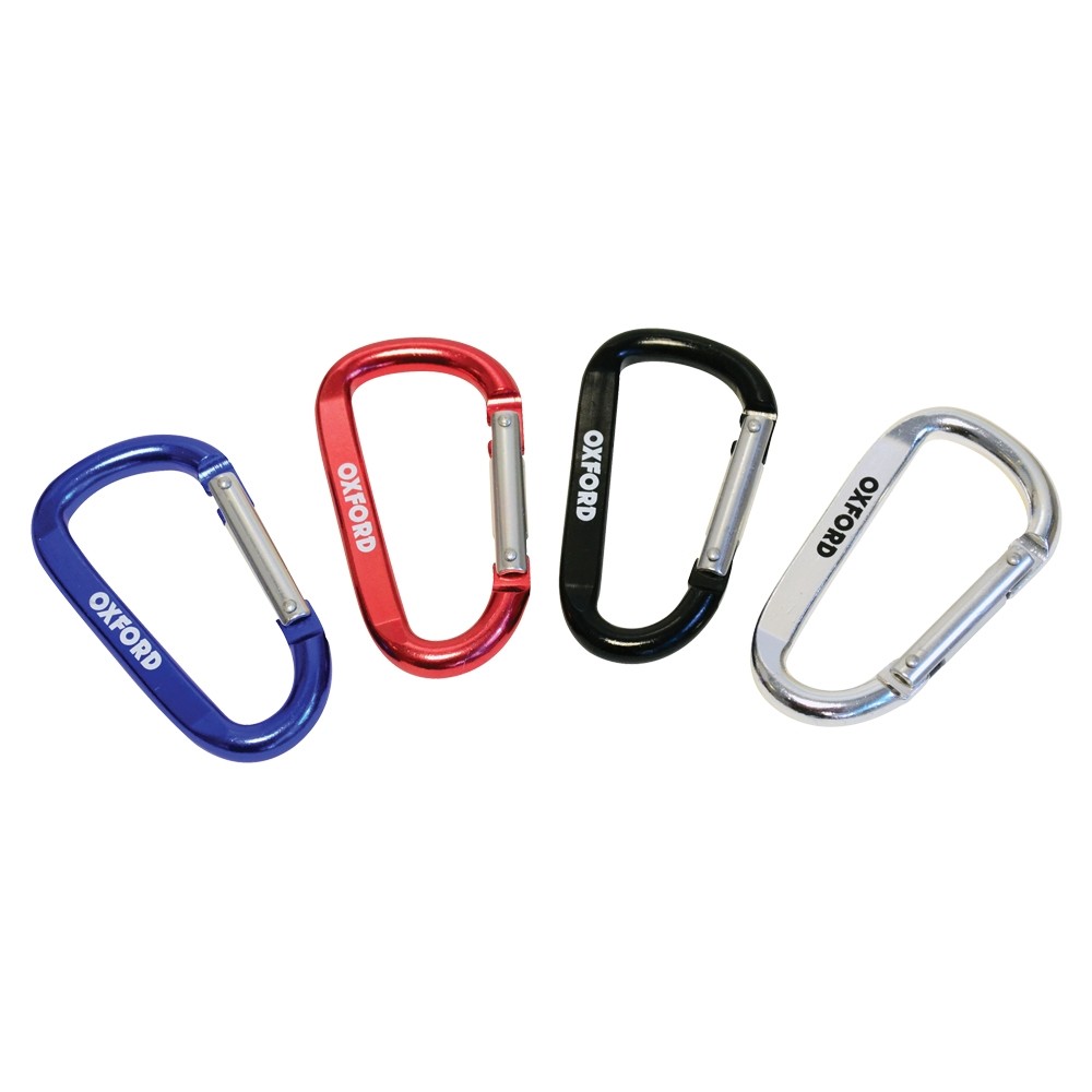 Oxford Motorcycle Carabiner 80mm x Pin Lock Aluminium