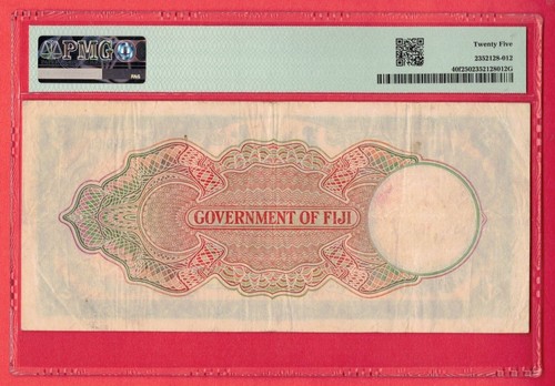 Fiji one pound, 1951 (Pick 40f) high grade PMG 25 Very fine Lt No 45 - Picture 2 of 2